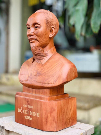 Tượng Gỗ Chân Dung Hồ Chí Minh