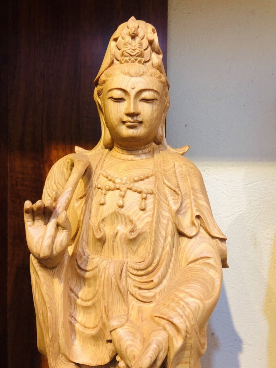 Tượng Tây Phương Tam Thánh Gỗ Pơ Mu