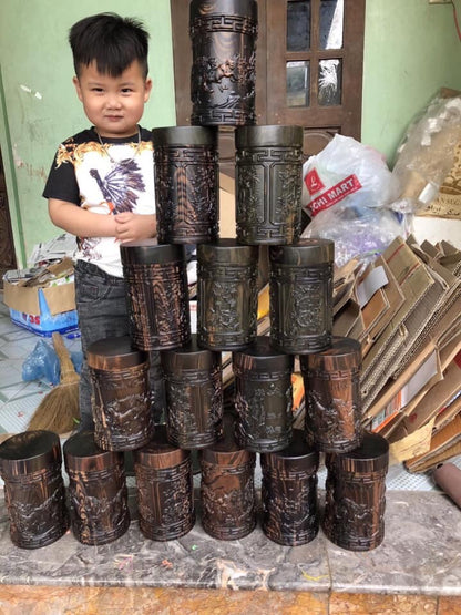 Hộp Đựng Trà Cao Cấp Gỗ Mun Hoa