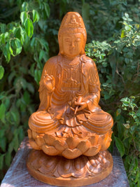 Quan Âm Ngồi Đài Sen Mẫu Đẹp