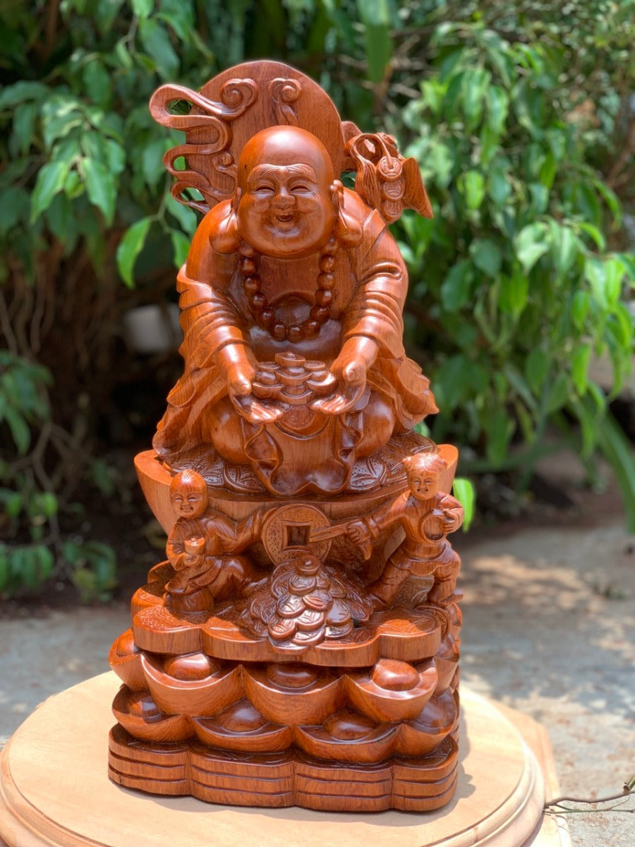Di Lặc Nhị Phúc Dâng Tài Lộc