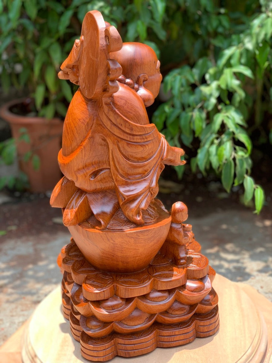 Di Lặc Nhị Phúc Dâng Tài Lộc