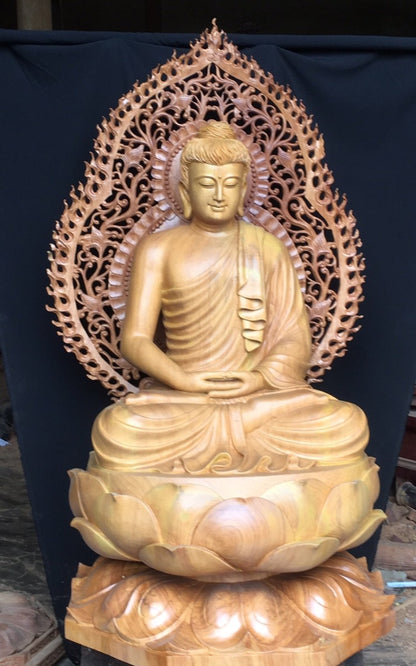 Tượng Thích Ca - Tất Đạt Đa Cồ Đàm Cao  1m2