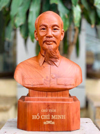 Tượng Gỗ Chân Dung Hồ Chí Minh
