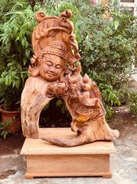 Tượng Gỗ Nghệ Thuật - Diện Phật