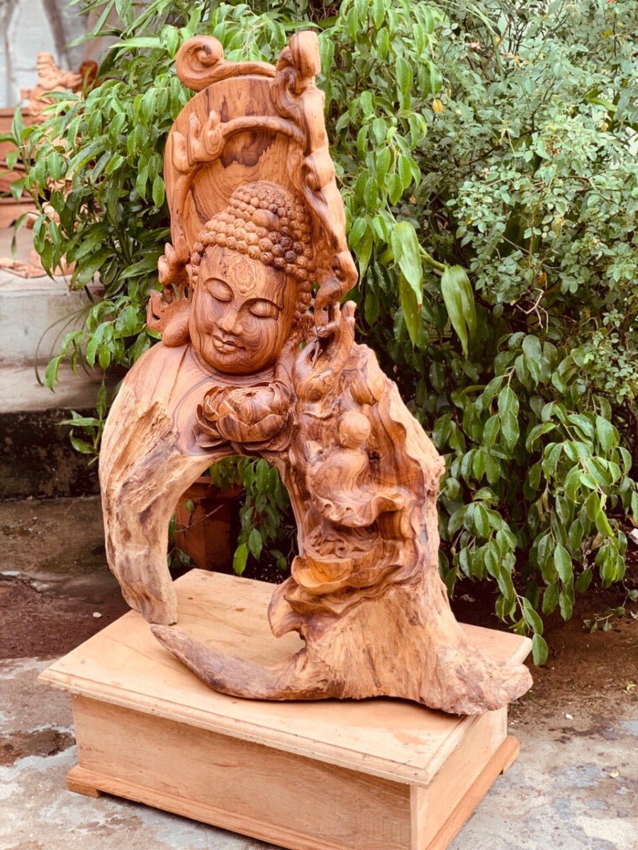 Tượng Gỗ Nghệ Thuật - Diện Phật