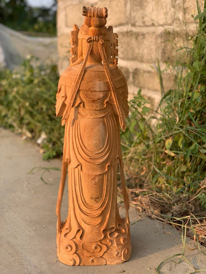 Tượng Phật Hạt Quan Âm - Gỗ Pơ Mu
