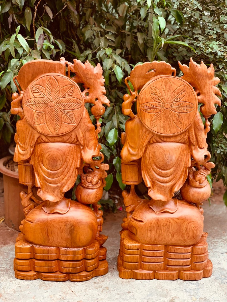 Di Lặc Như Ý Gánh Lồng Đèn Cao 70