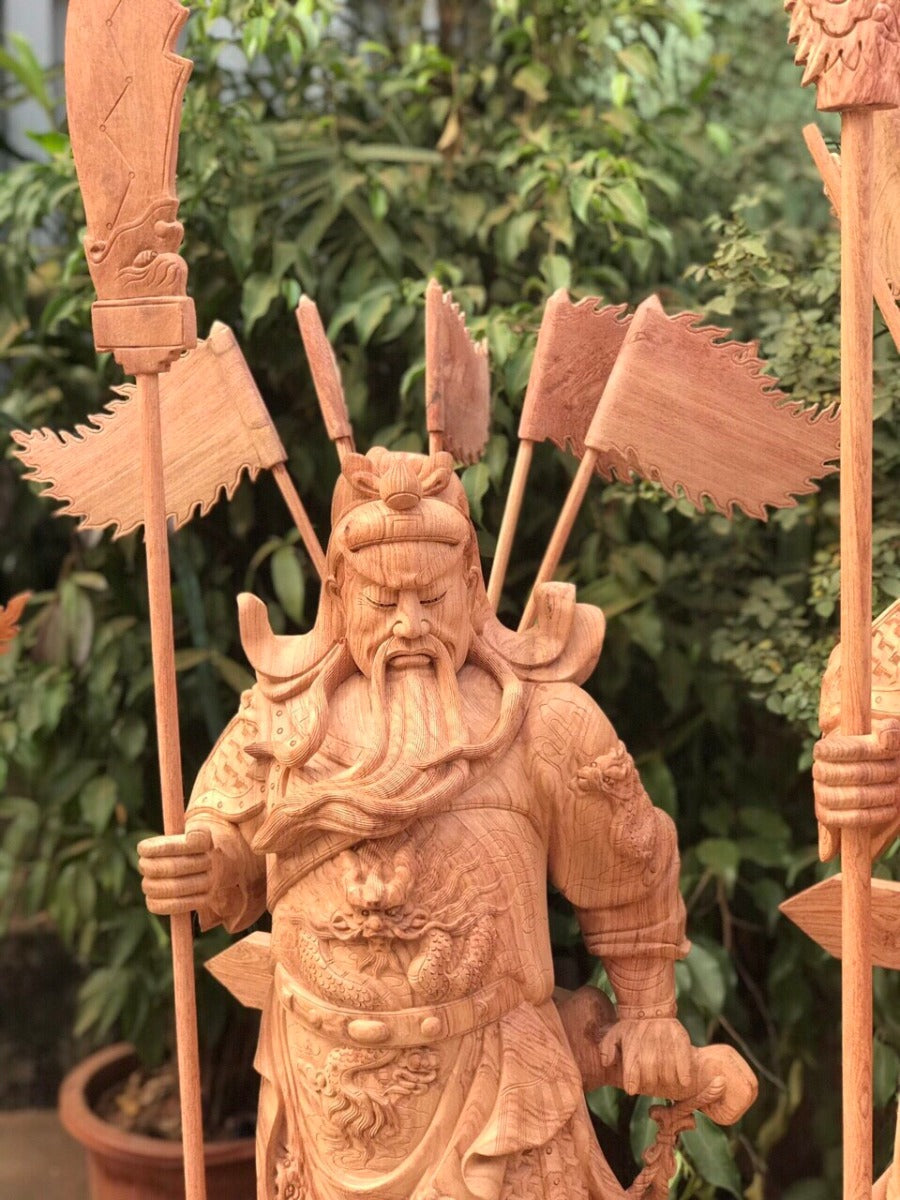 Quan Vũ Đứng Chống Đao