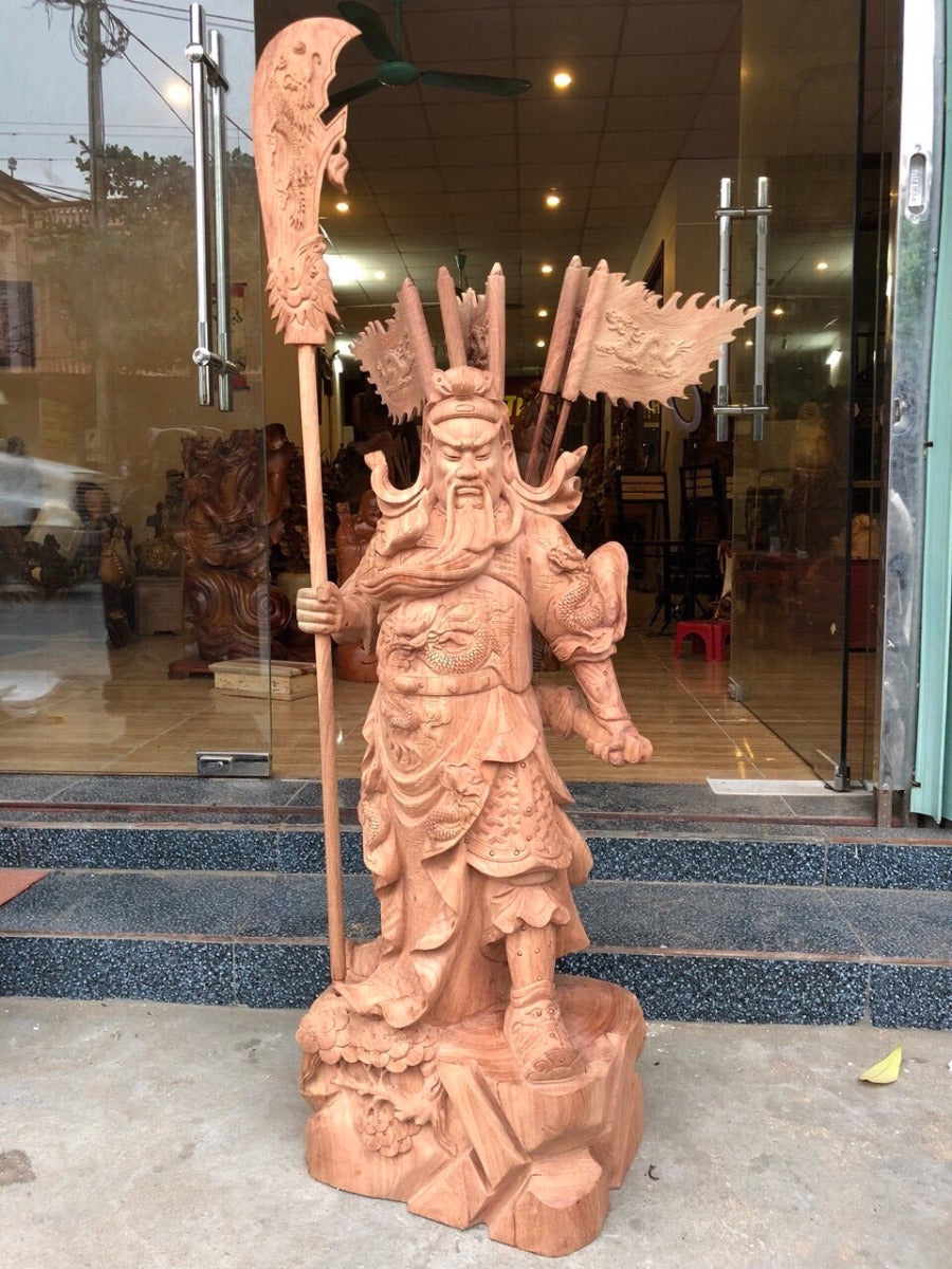 Quan Vũ Đứng Chống Đao