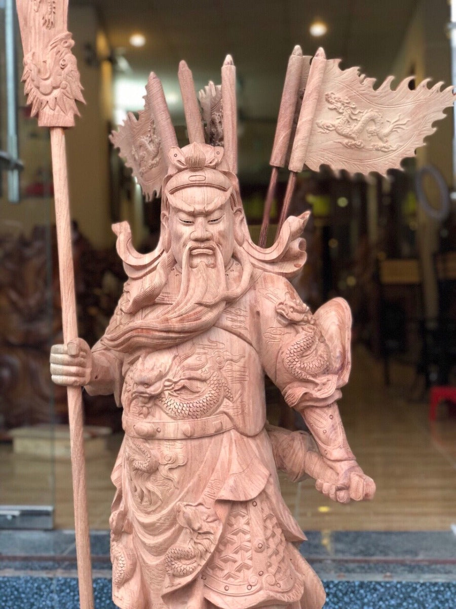 Quan Vũ Đứng Chống Đao
