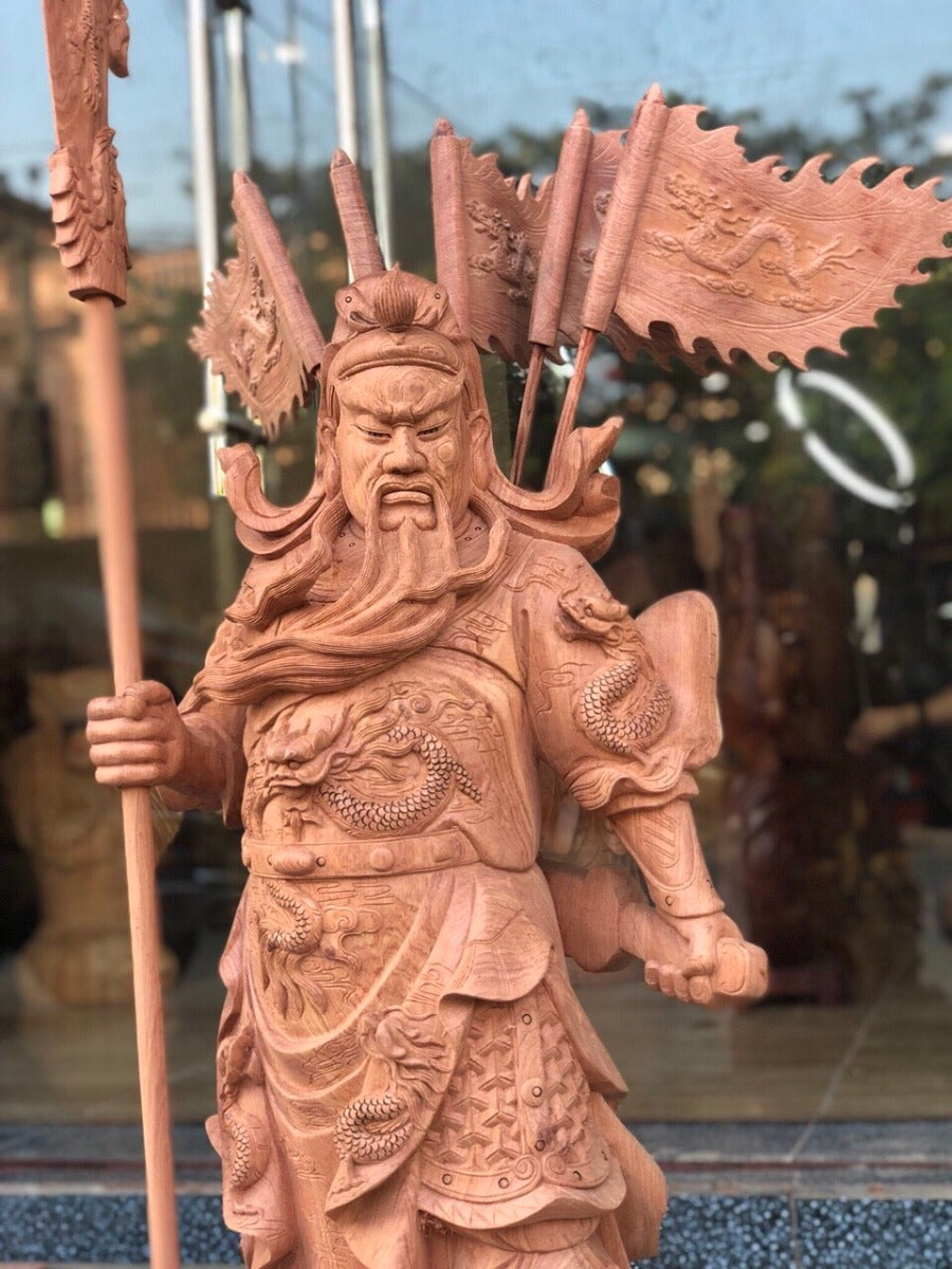 Quan Vũ Đứng Chống Đao