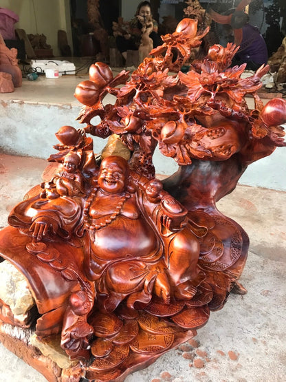 Di Lặc Ngồi Gốc Đào Tiên
