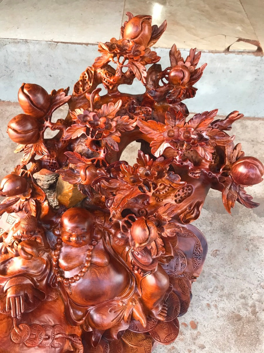 Di Lặc Ngồi Gốc Đào Tiên