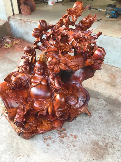 Di Lặc Ngồi Gốc Đào Tiên
