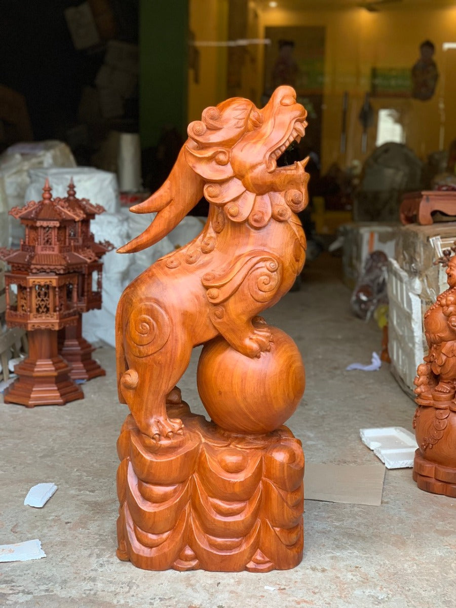 Linh Vật Tỳ Hưu Gỗ Hương