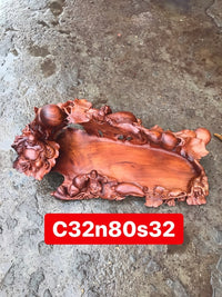 Khay - Chạm Di Lặc Gỗ Hương Ta