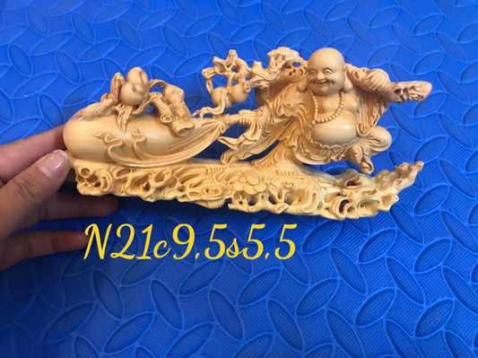 Tượng Di Lặc Kéo Bao Tiền  - Để Xe Ô Tô