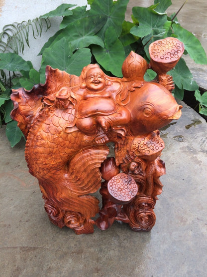 Di Lặc Cưỡi Cá Chép