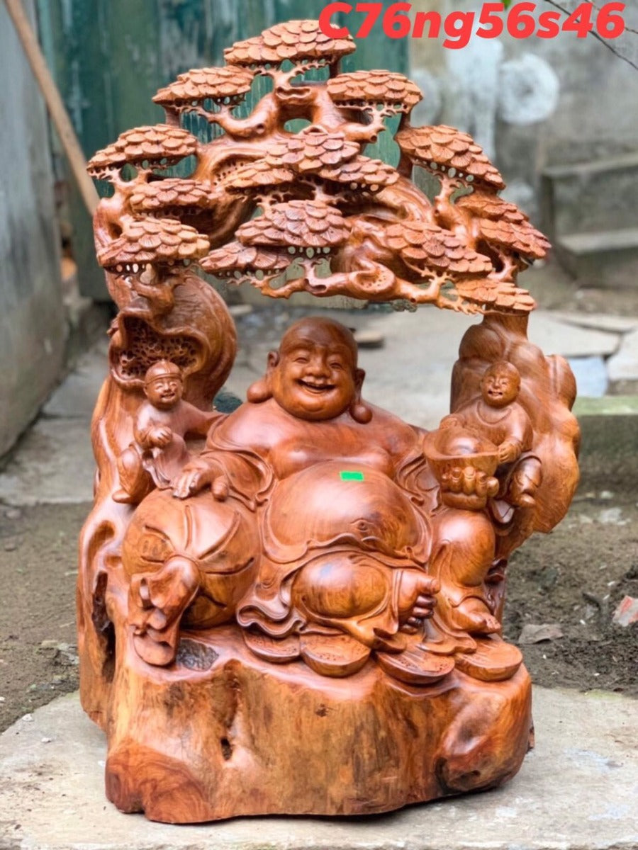Di Lặc Ngồi Gốc Cây Tùng