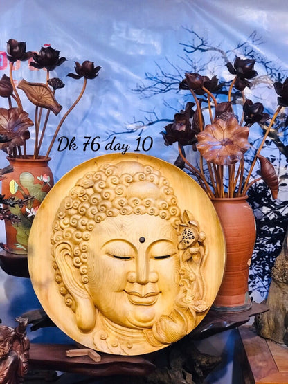 Tượng Diện Phật Gỗ Pơ Mu