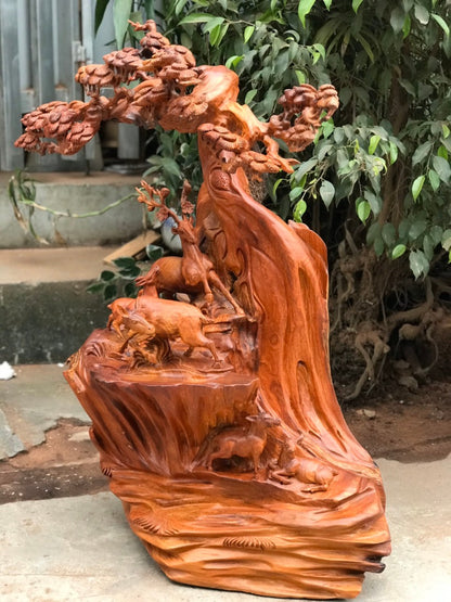 Tiểu Cảnh Đàn Hươu Dưới Tán Tùng