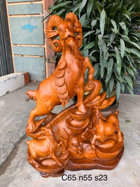 Tượng Tam Dương Khai Thái Gỗ Hương Cao 65