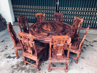 Bộ Bàn Xoay Gỗ Cẩm Lai