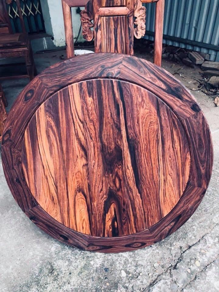 Bộ Bàn Xoay Gỗ Cẩm Lai