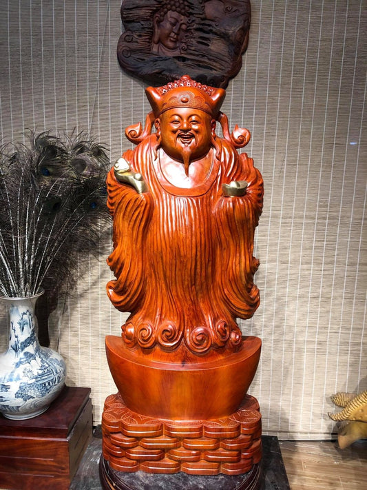 Tượng Thần Tài Đứng Thỏi Vàng