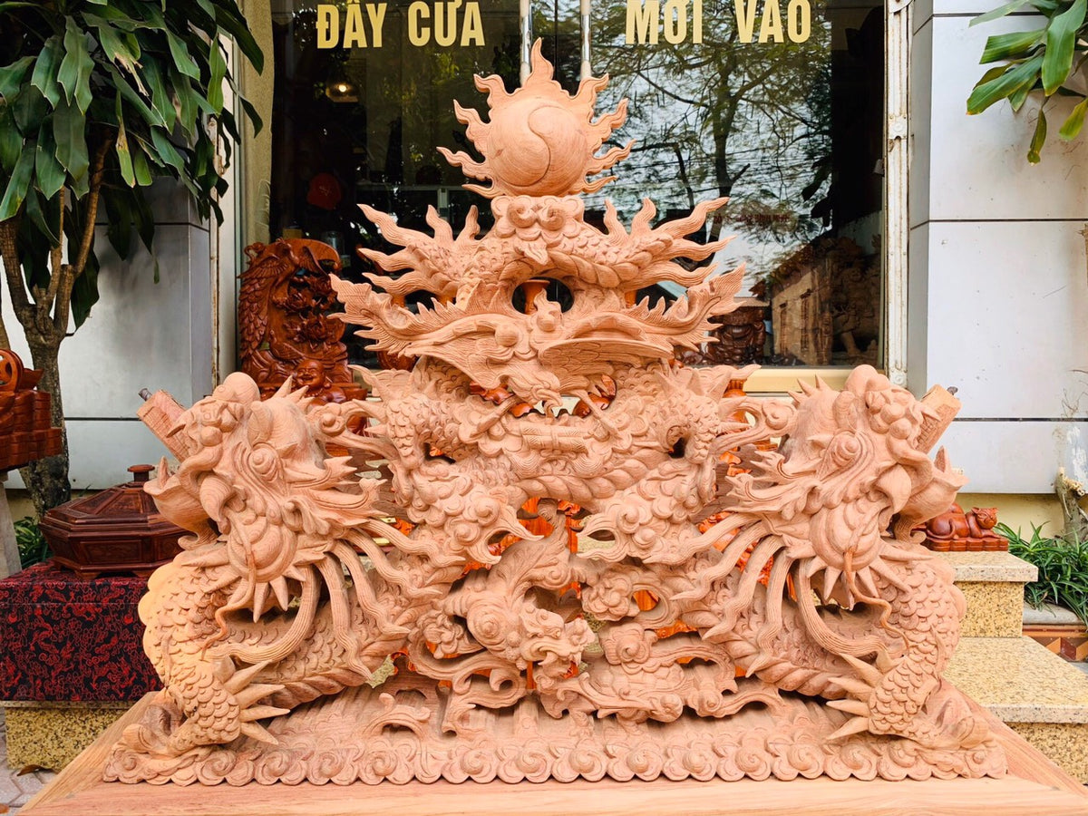 Giá Đỡ Ngà Voi Gỗ Hương Đá