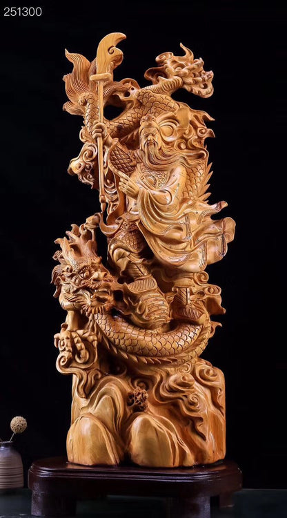 Quan Công Hàng Long Gỗ Nhai Bách