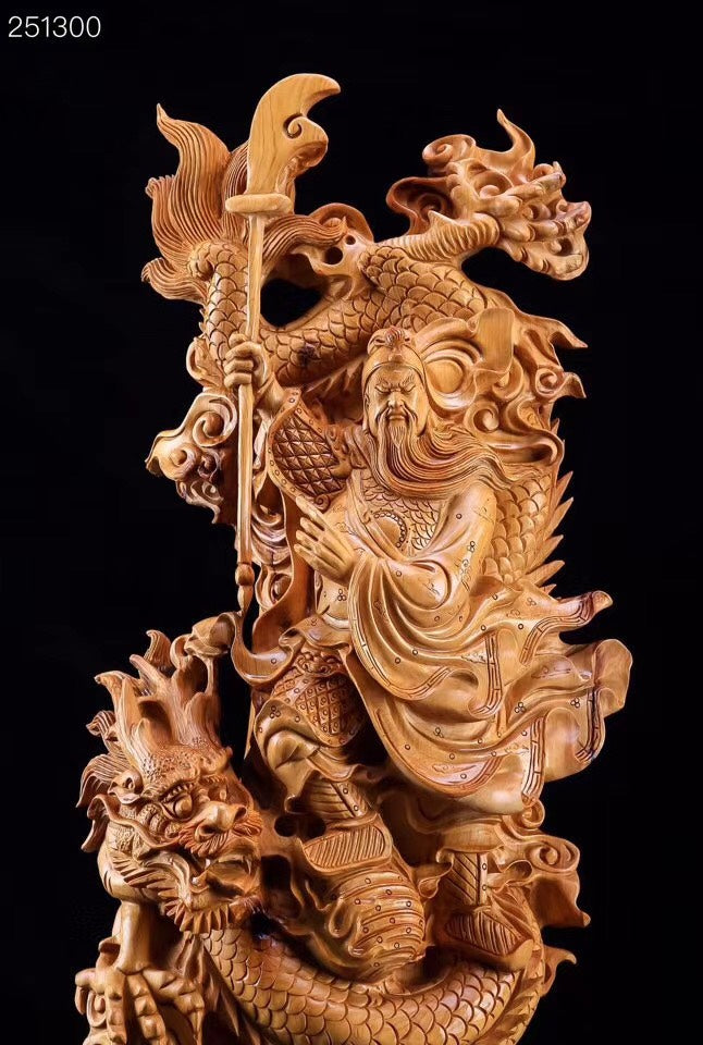 Quan Công Hàng Long Gỗ Nhai Bách