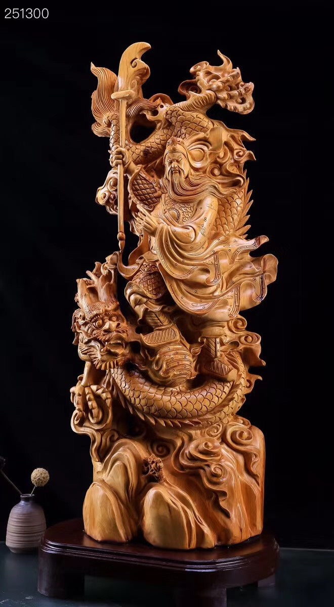 Quan Công Hàng Long Gỗ Nhai Bách