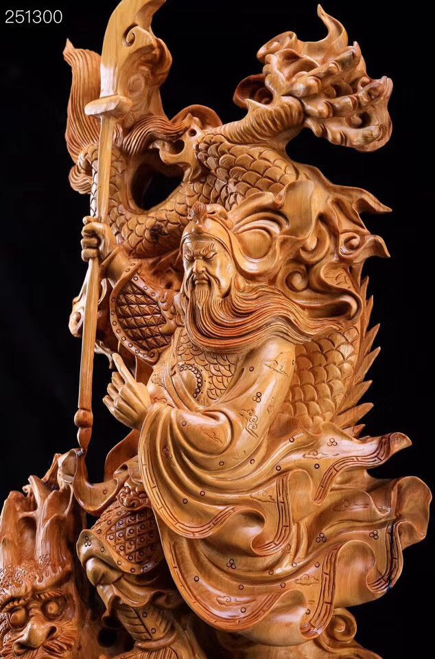 Quan Công Hàng Long Gỗ Nhai Bách