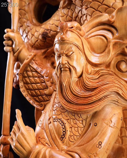 Quan Công Hàng Long Gỗ Nhai Bách