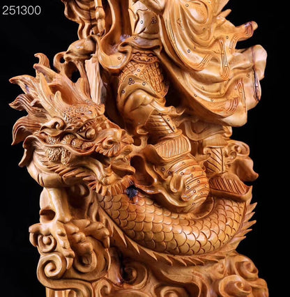 Quan Công Hàng Long Gỗ Nhai Bách