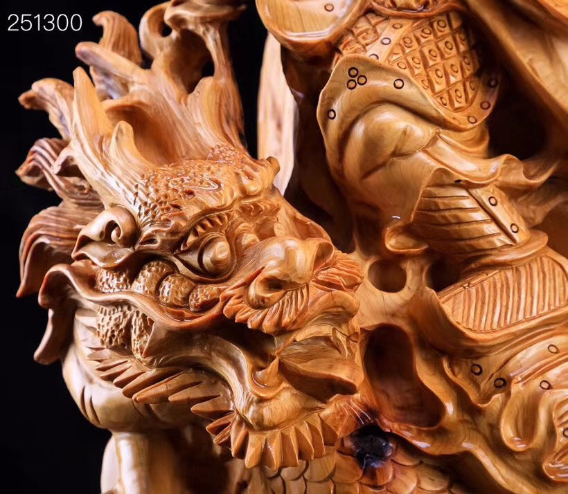Quan Công Hàng Long Gỗ Nhai Bách