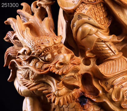 Quan Công Hàng Long Gỗ Nhai Bách