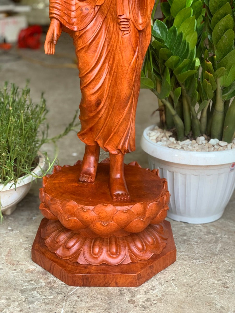 Phật Thích Ca Mâu Ni Đứng Trên Hoa Sen Cao 80