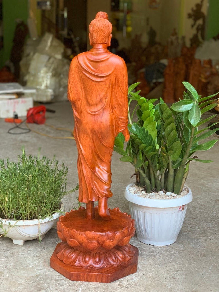 Phật Thích Ca Mâu Ni Đứng Trên Hoa Sen Cao 80