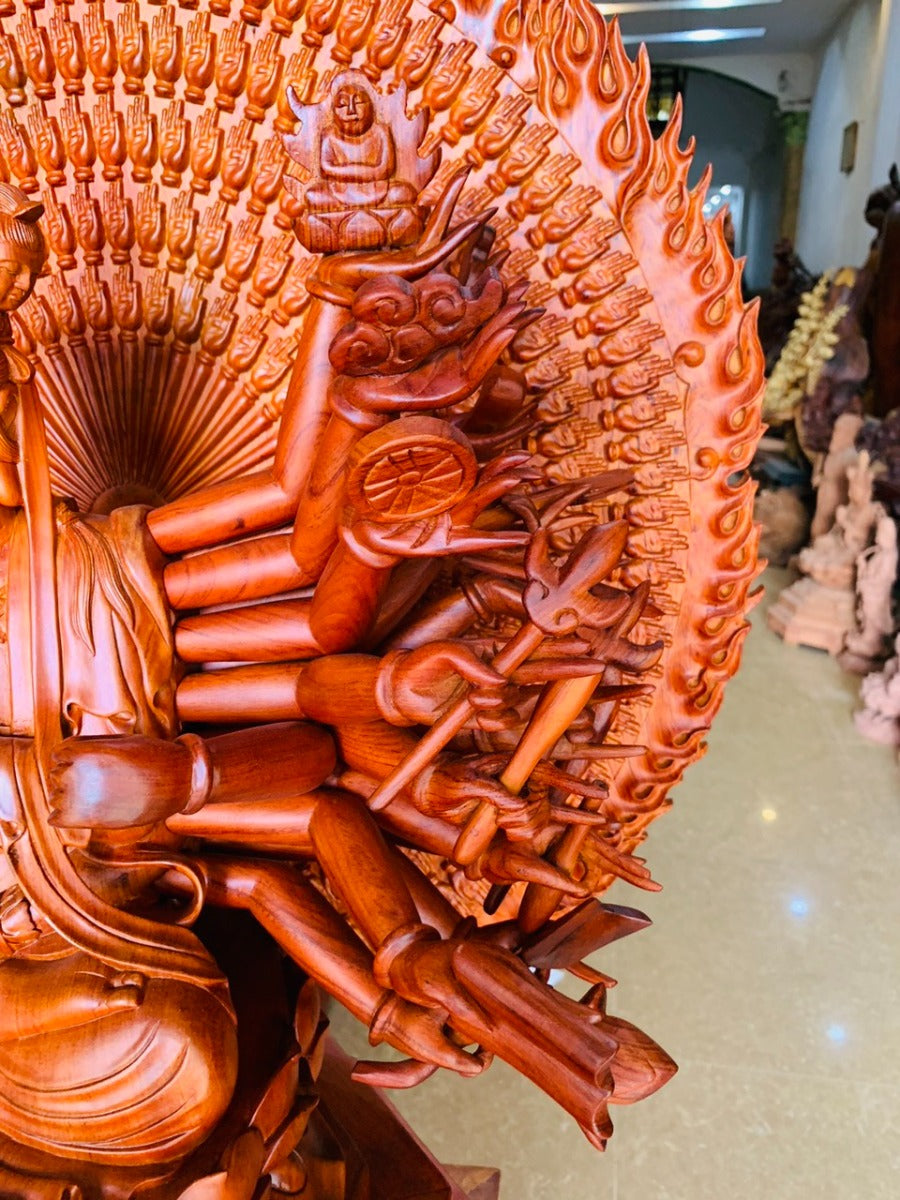 Tượng Thiên Thủ Thiên Nhãn Gỗ Hương