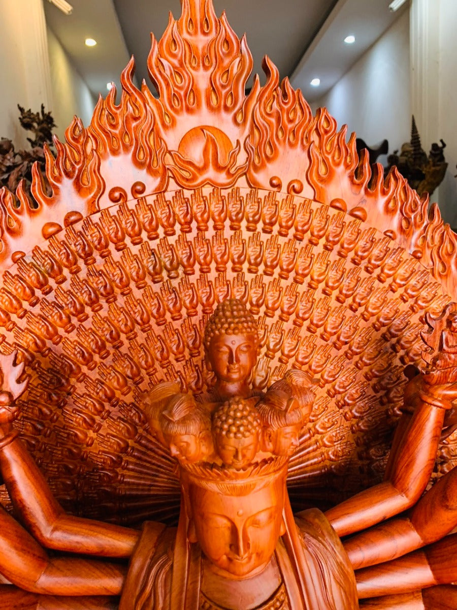 Tượng Thiên Thủ Thiên Nhãn Gỗ Hương