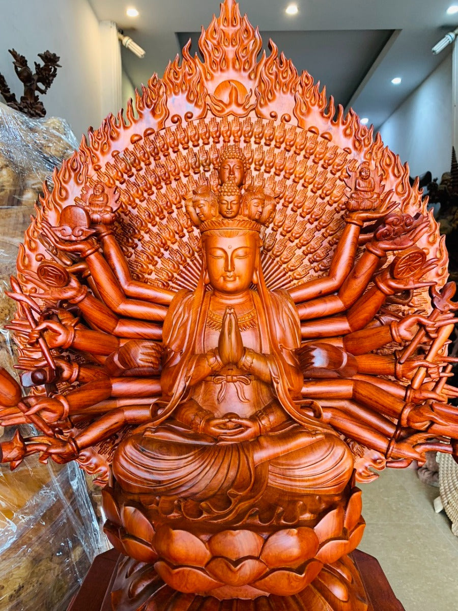Tượng Thiên Thủ Thiên Nhãn Gỗ Hương