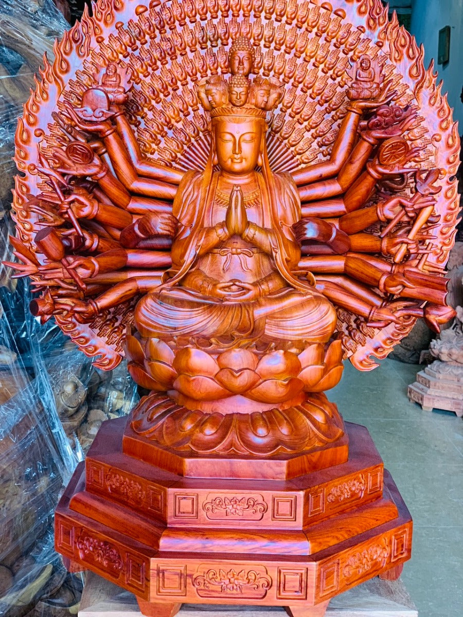 Tượng Thiên Thủ Thiên Nhãn Gỗ Hương