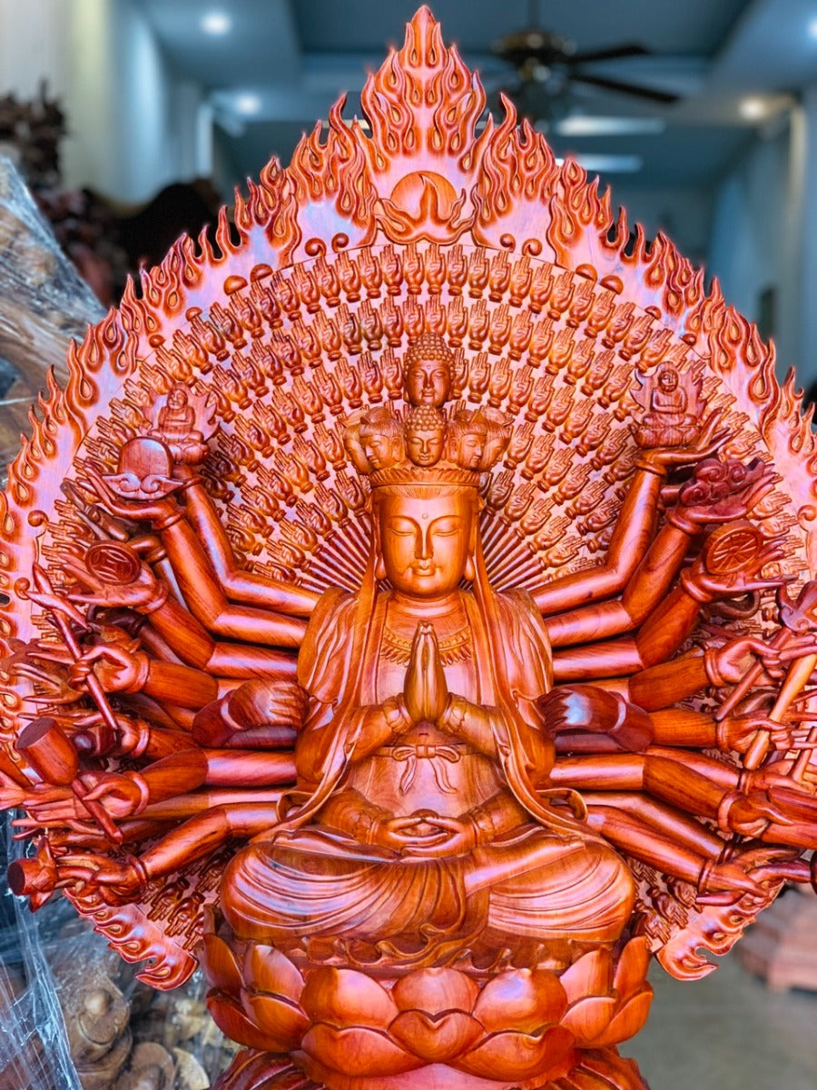 Tượng Thiên Thủ Thiên Nhãn Gỗ Hương