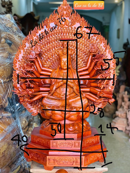Tượng Thiên Thủ Thiên Nhãn Gỗ Hương