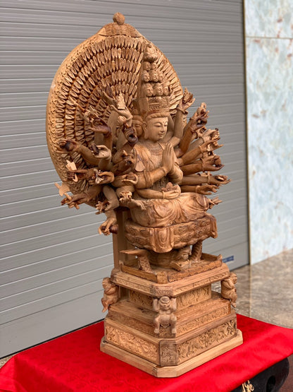 Tượng Thiên Thủ Thiên Nhãn Gỗ Hương cao 87
