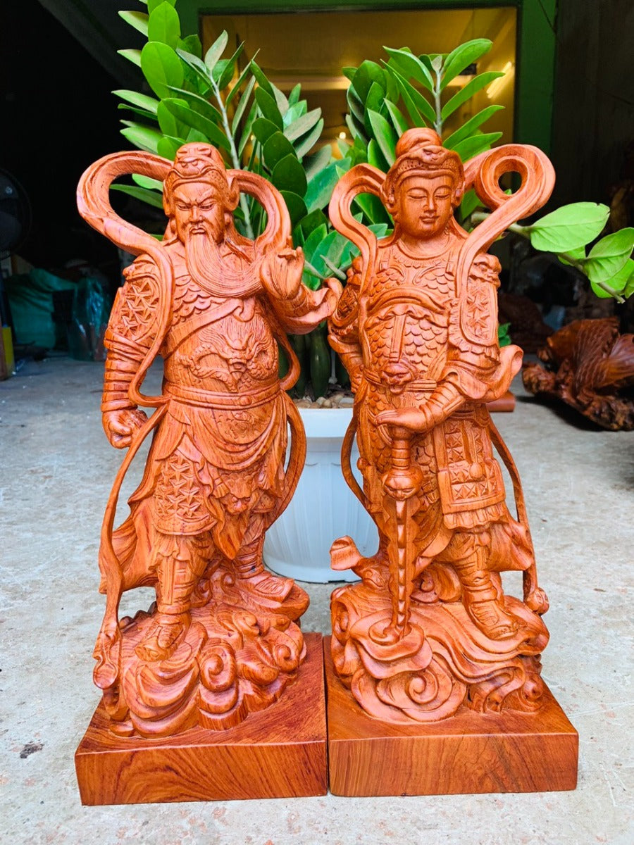 Hai Vị Hộ Pháp - Vi Đà Tôn Thiên Và Quan Công cao 70