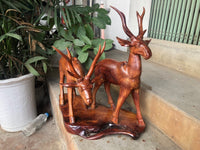 Cặp Hươu Gỗ Hương 30cm